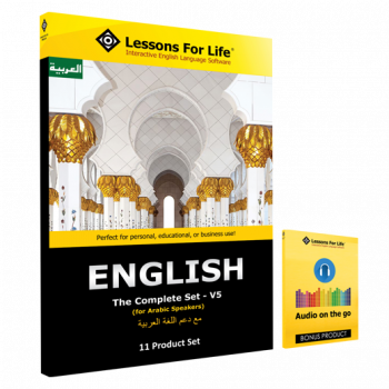 Lessons For Life: ENGLISH For ARABIC Speakers – The Complete Set – V5 – (One-time Payment) – (digital Download)