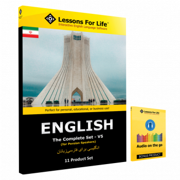 Lessons For Life: ENGLISH For PERSIAN Speakers – The Complete Set – V5 – (One-time Payment) – (Digital Download)