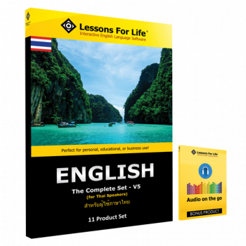 Lessons For Life: ENGLISH For THAI Speakers – The Complete Set – V5 – (One-time Payment) – (digital Download)